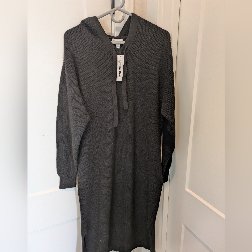 NWT The Drop Hooded Sweater Dress